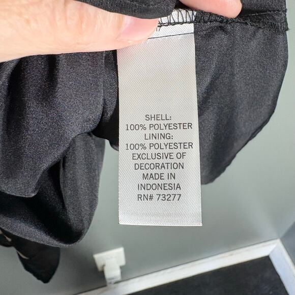 EVRI Black & Pink Square Neck Floral Peasant Blouse - 4X - Women's Plus Size Top - Picture 6 of 7